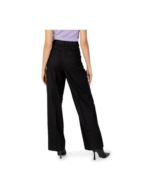 Wide Trousers ONLY en coloris Black
