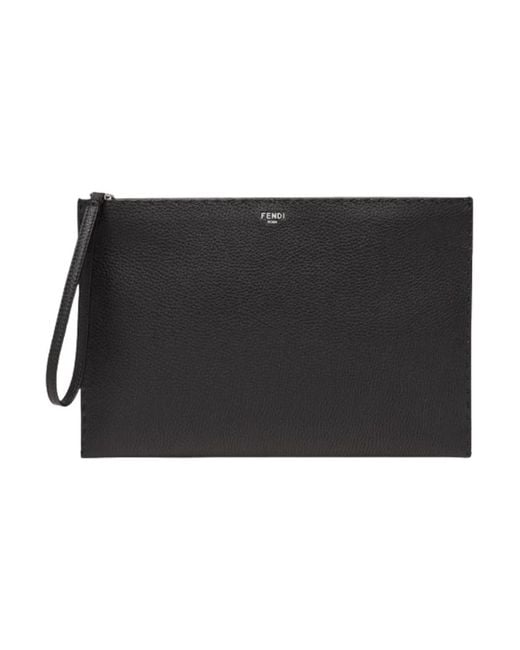 Fendi Black Clutches for men