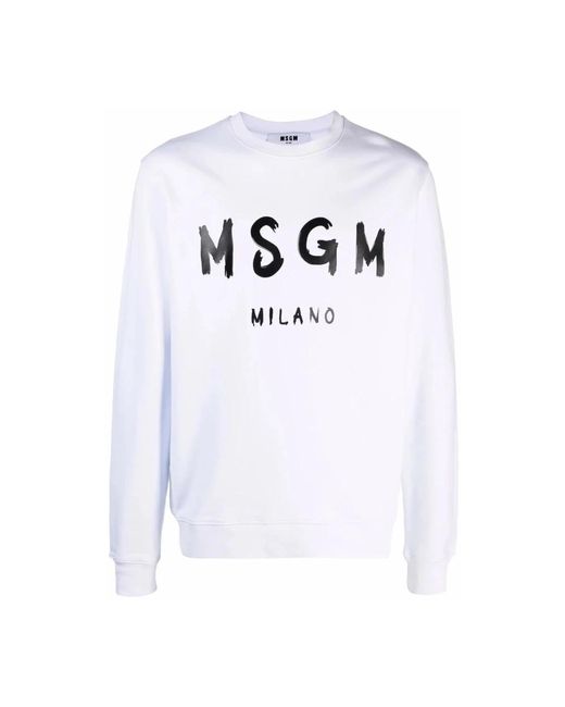 MSGM Sweatshirts in White für Herren