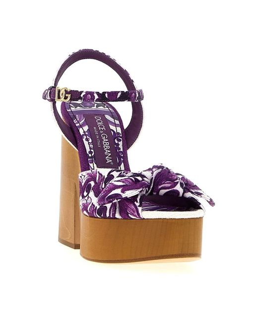 Dolce & Gabbana Blue High Heel Sandals