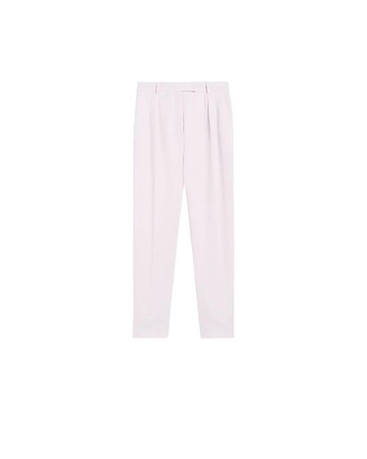 Trousers > straight trousers Max Mara Studio en coloris Pink