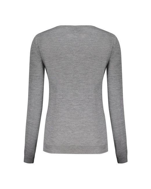 Round-Neck Knitwear di Valentino Garavani in Gray
