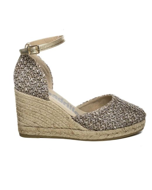 Espadrilles Cira Monte Wedge in het Metallic