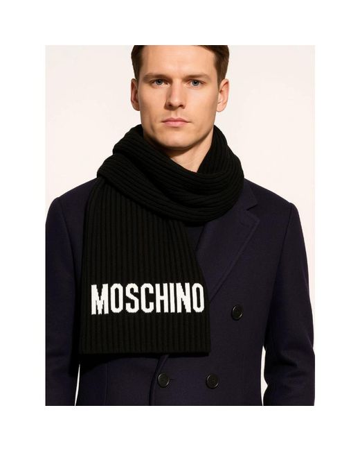 Moschino Black Winter Scarves