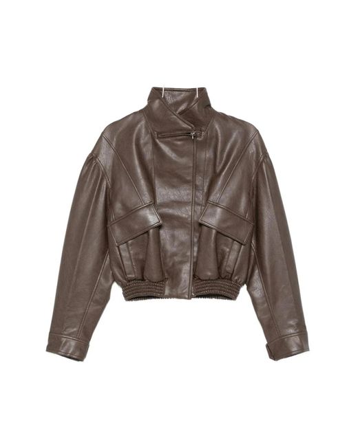 Low Classic Brown Leather Jackets