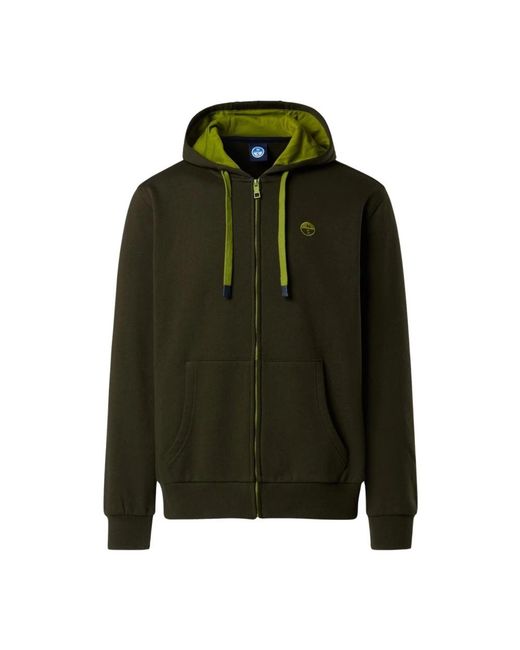 North Sails Full Zip Hoodie in het Green voor heren