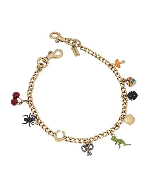 COACH Bag Chain in het Metallic