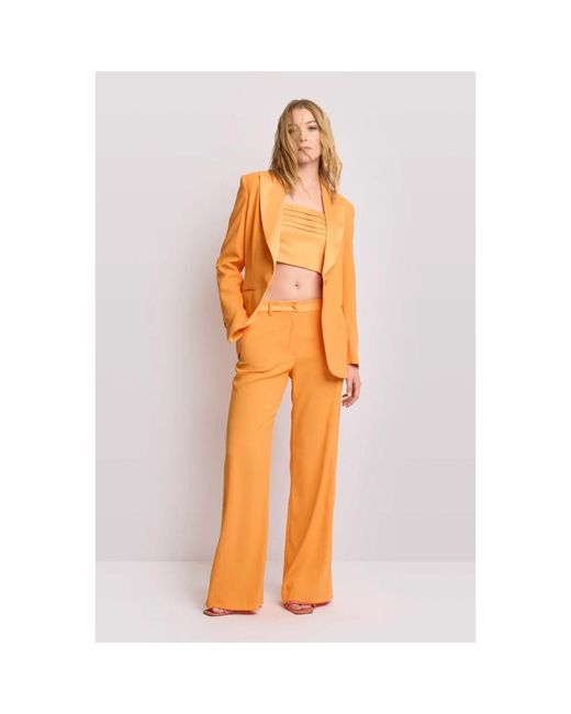 Kocca Orange Sleeveless Tops