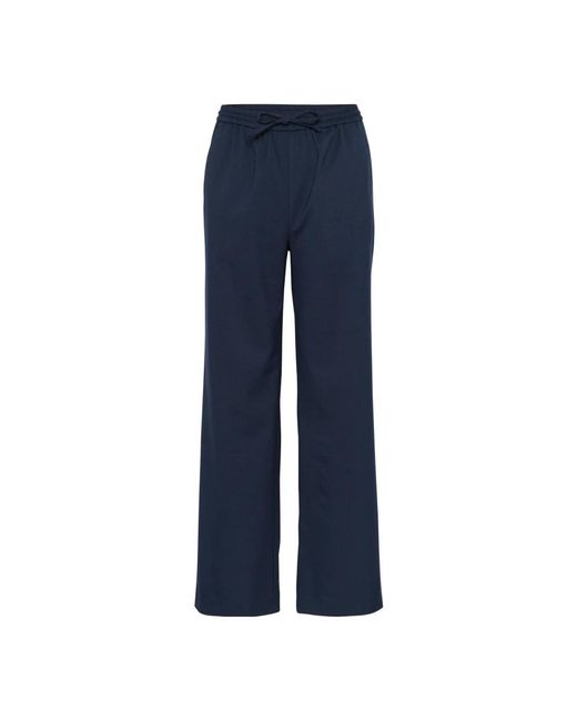 Part Two Wide Trousers in het Blue