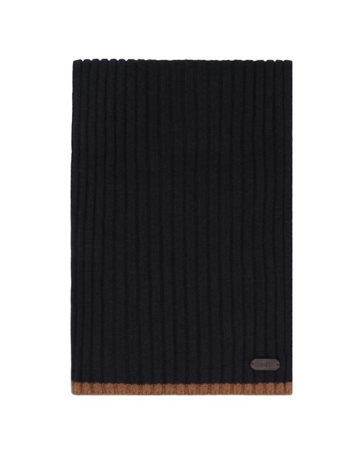Moorer Black Winter Scarves for men