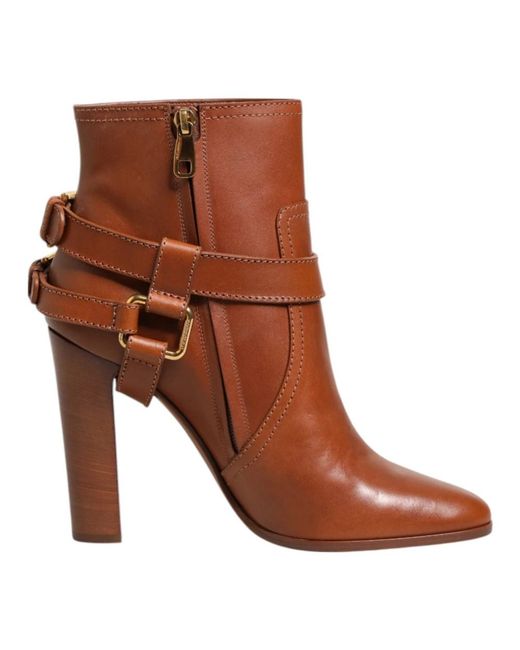 Dolce & Gabbana Brown Heeled Boots