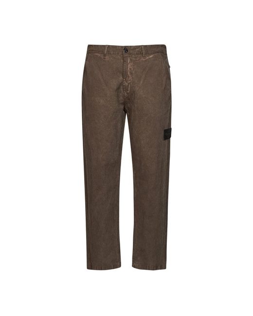 Stone Island Brown Chinos for men