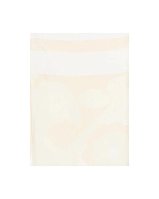 Carven White Silky Scarves