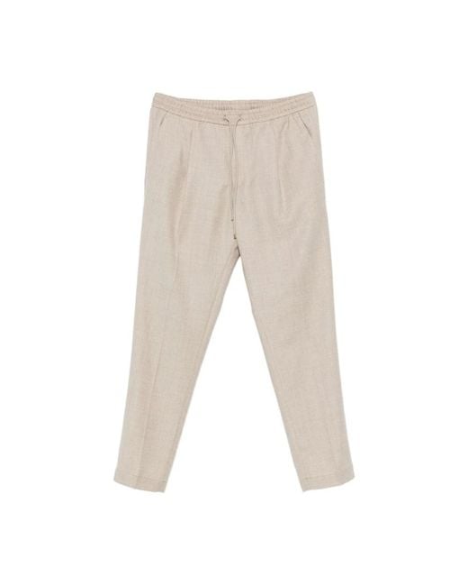BRIGLIA Wollen Broek Met Koordzoom in het Natural voor heren