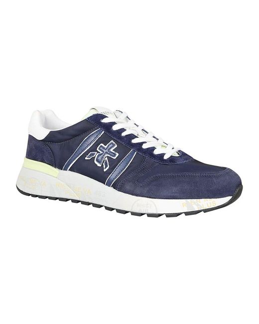 Sneakers nere in camoscio e tessuto di Premiata in Blue da Uomo