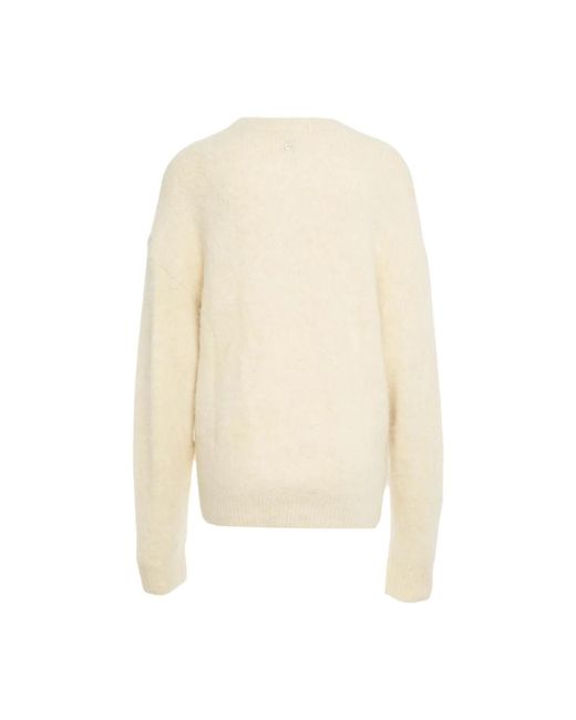 CYCLE Natural Alpaka-Mix-Pullover Bianco Aw25