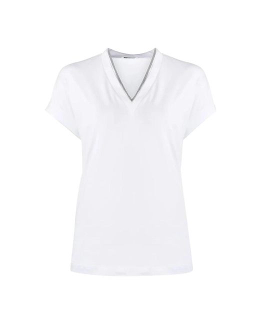 Brunello Cucinelli White T-Shirts