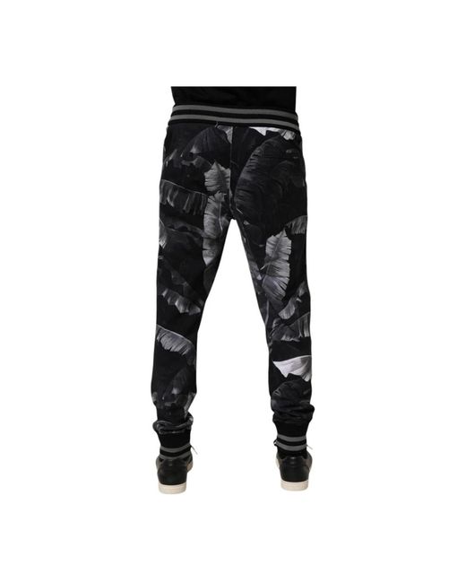 Dolce & Gabbana Black Sweatpants for men