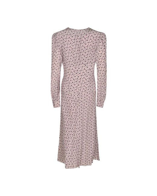 Alessandra Rich Purple Midi Dresses