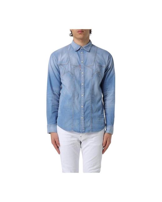 Denim Shirts DSquared² pour homme en coloris Blue