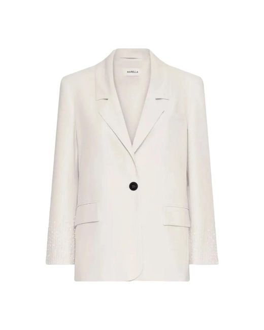 Marella White Blazers