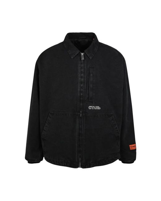 Heron Preston Black Winter Jackets for men