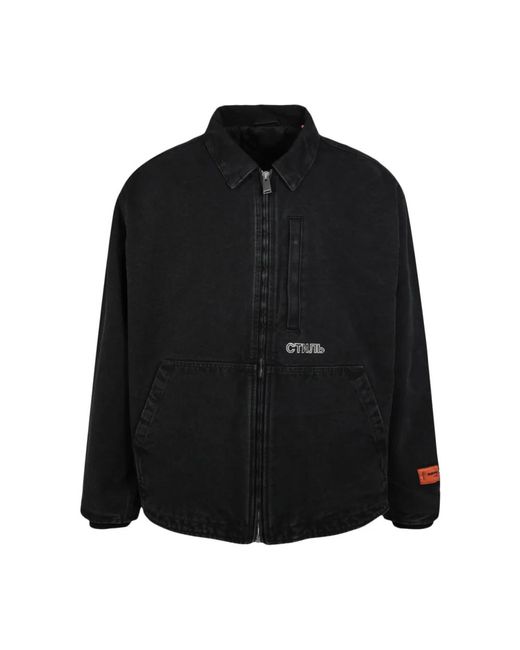 Heron Preston Black Winter Jackets for men