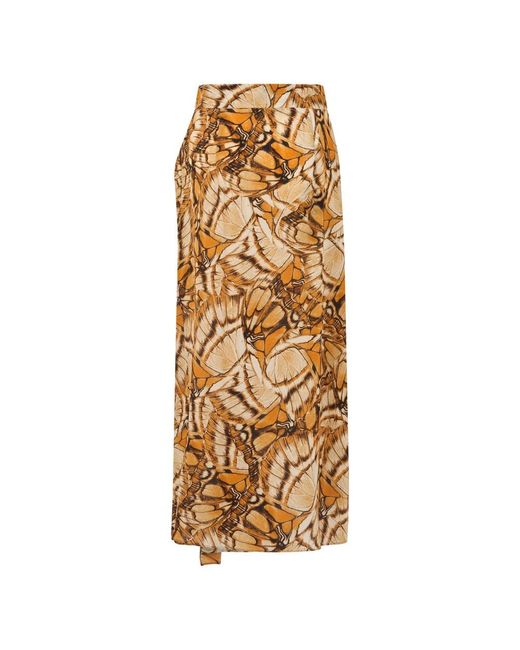 Alberta Ferretti Metallic Maxi Skirts