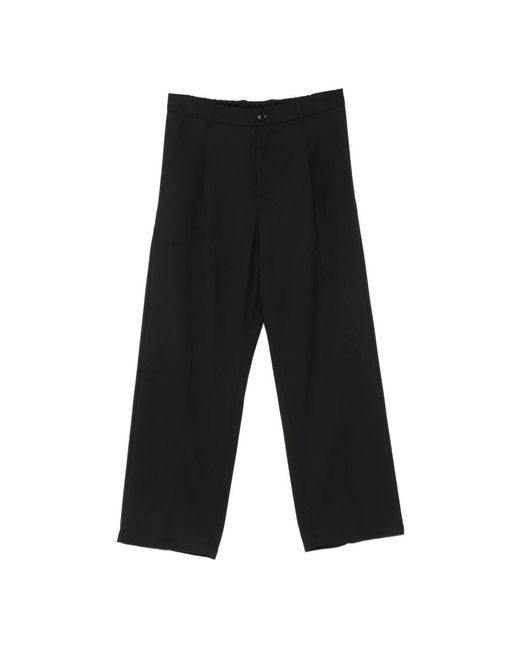 Goldwin One Tuck Straight Wool Pants in het Black voor heren