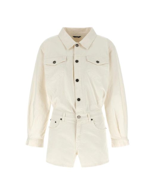 Haikure White Playsuits