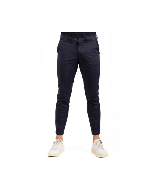Fay Blue Slim-Fit Trousers for men