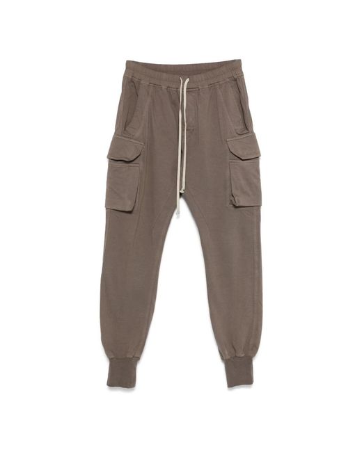 Rick Owens Cargo-hose mit elastischem kordelzugbund in Brown für Herren