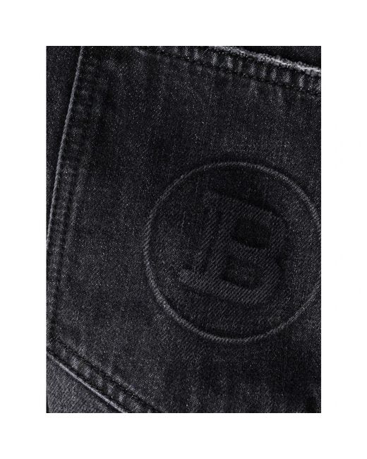 Balmain Blue Loose Fit Jeans