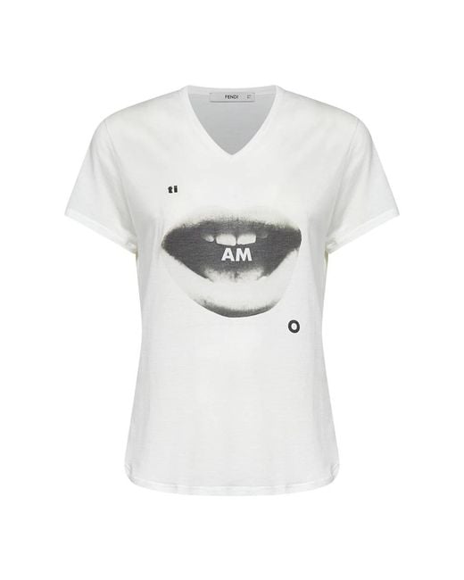Fendi White T-Shirts