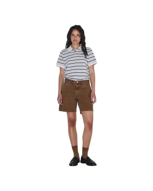 Dr. Denim Brown Denim Shorts