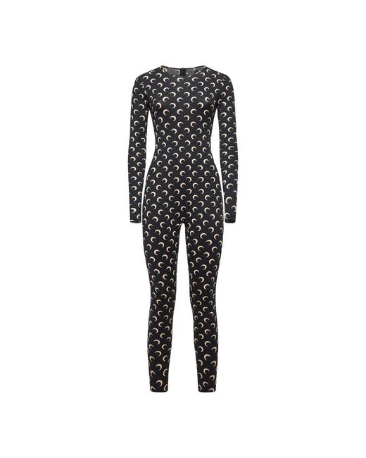 MARINE SERRE Jumpsuits in het Black