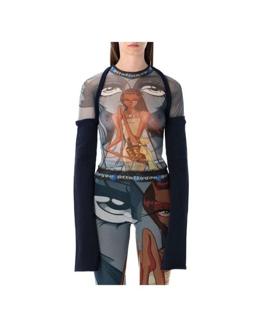 OTTOLINGER Long Sleeve Tops in het Blue