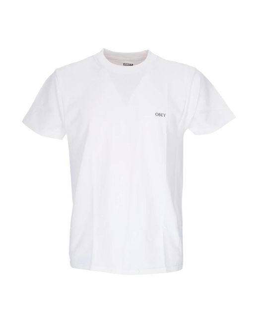 Obey Blumen klassik t-shirt in White für Herren