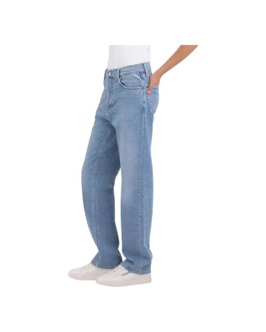 Jeans > straight jeans Replay en coloris Blue