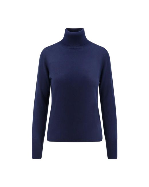 Aspesi Blue Turtlenecks