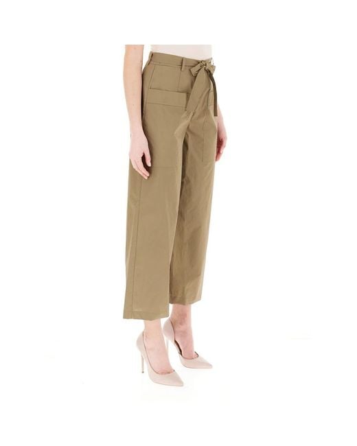 Liu Jo Natural Cropped Trousers