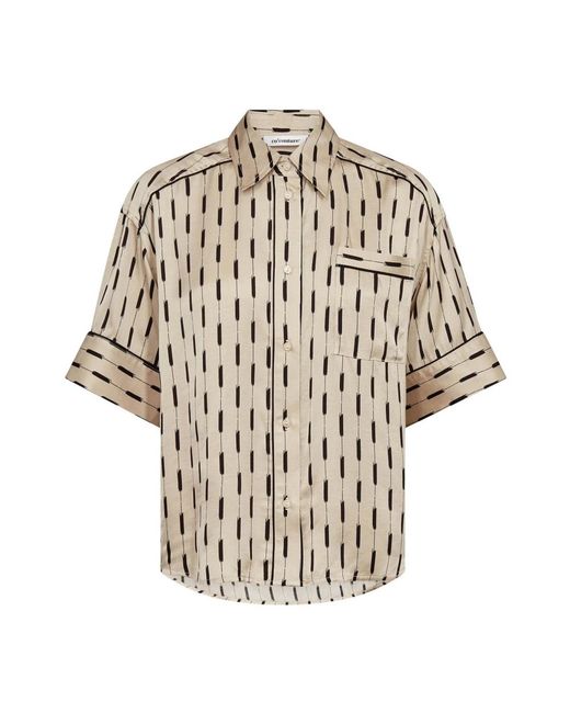 Shirts co'couture de color Natural