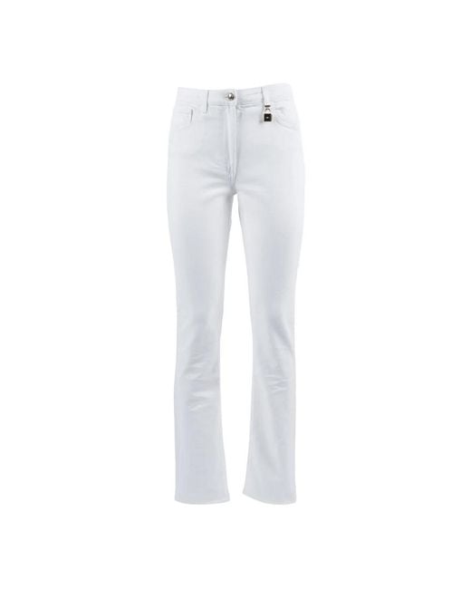 Elisabetta Franchi Gray Slim Fit Jeans