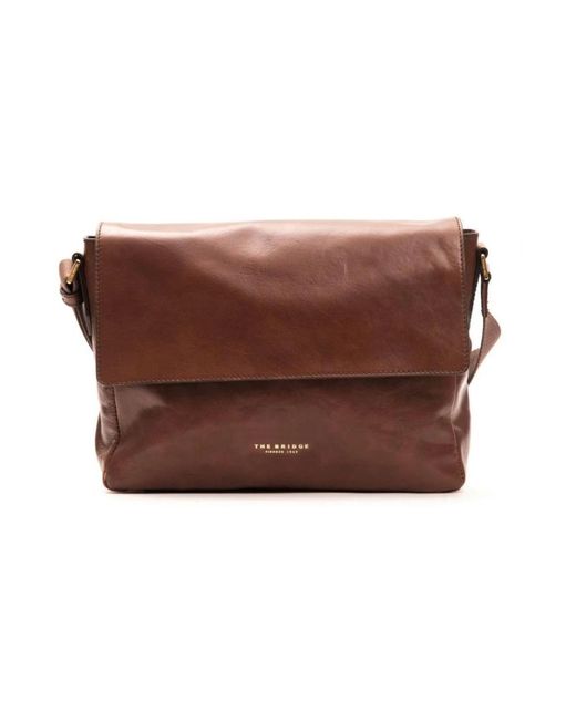 The Bridge Braune Leder Messenger Tasche Für Männer in Brown für Herren