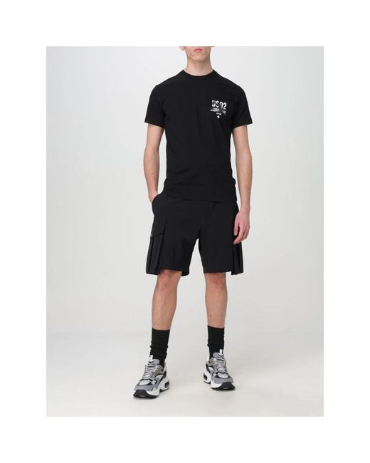 DSquared² Black Casual Shorts for men