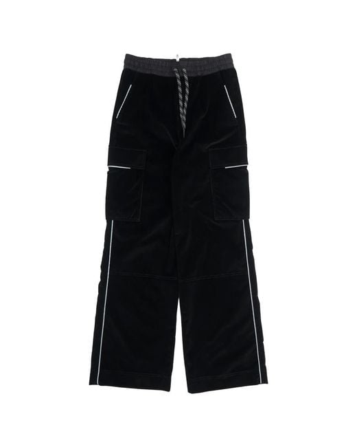 Moncler Black Wide Trousers