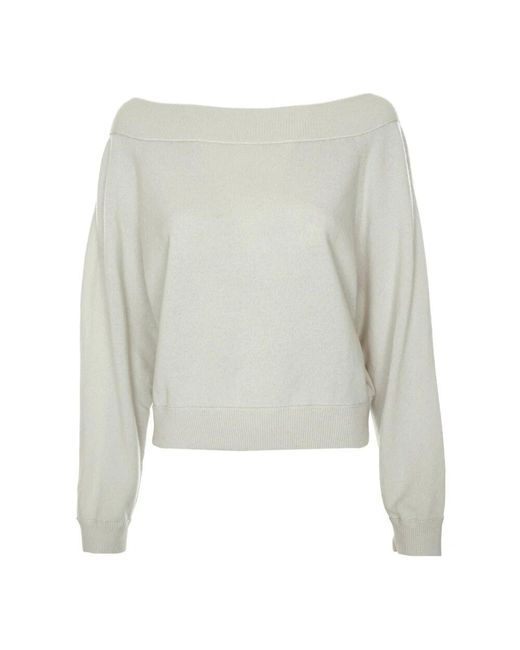 Drykorn Gray Eugena strickpullover mit off-shoulder