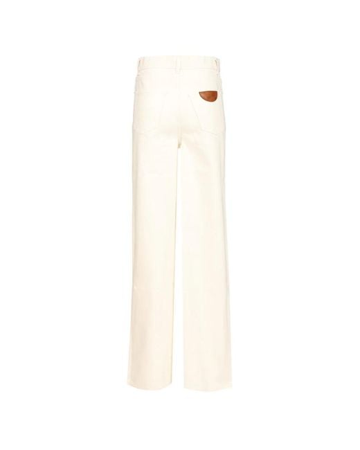 Chloé Natural Straight Fit Jeans