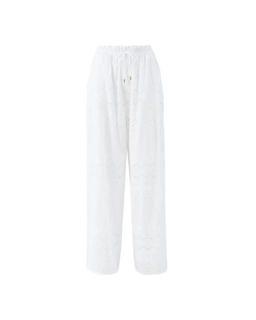Melissa Odabash White Wide Trousers