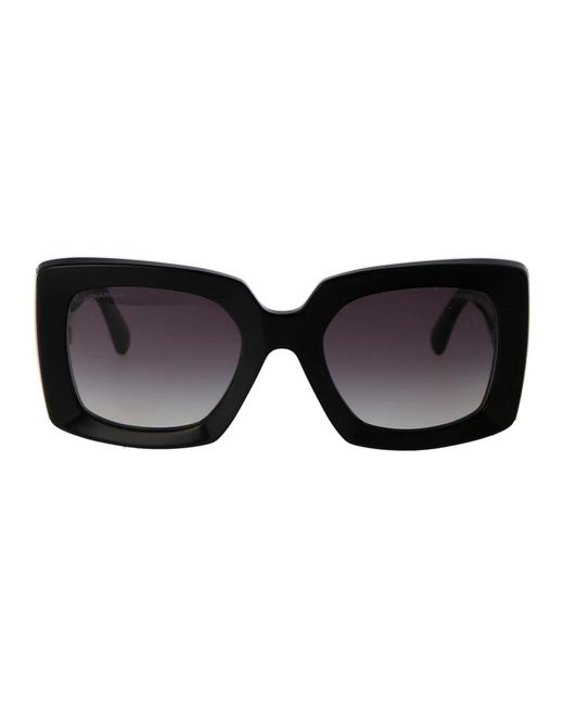 Chanel Black Stylische sonnenbrille mit modell 0ch5435